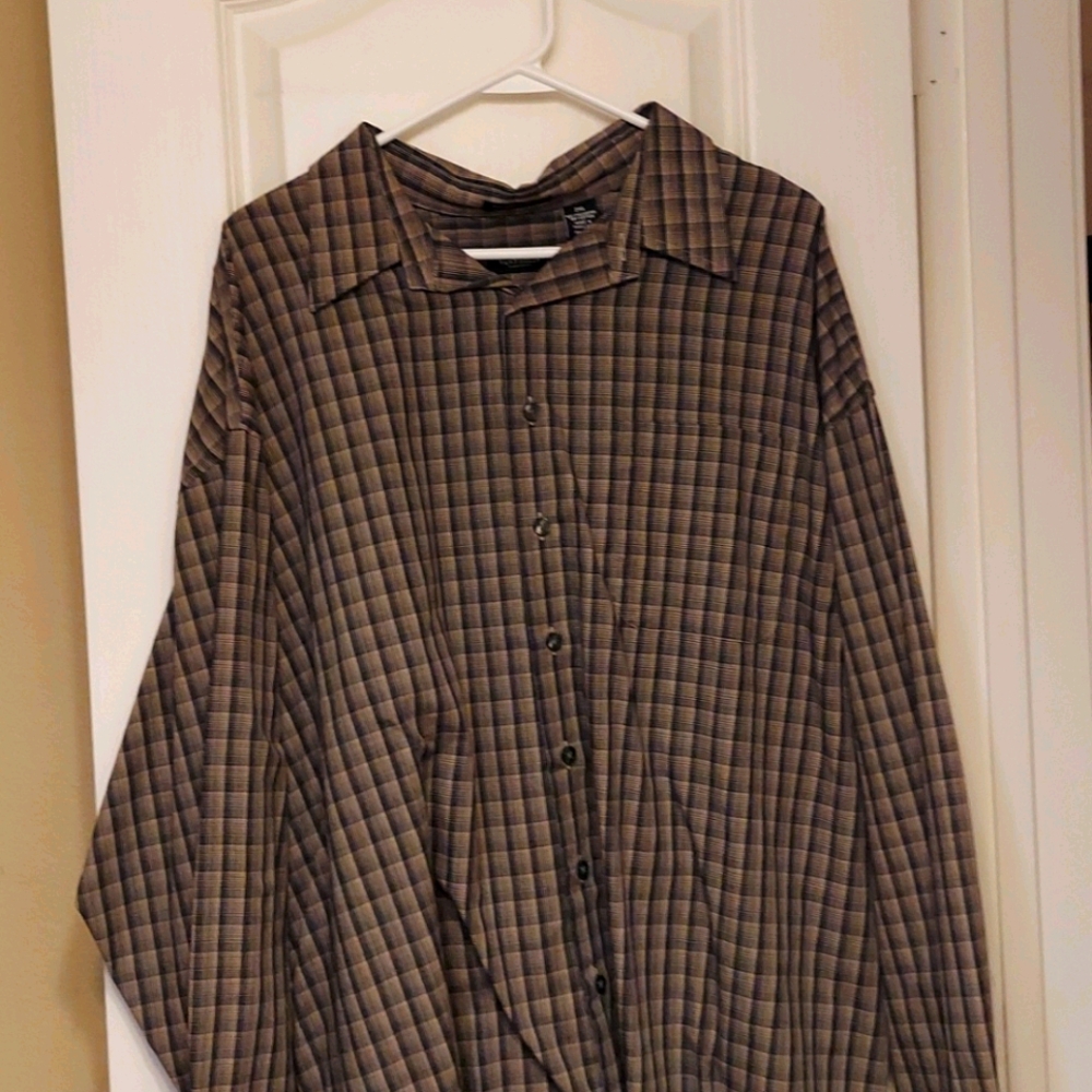 Stain Shield Wrinkle Free Button Up Dress Shirt